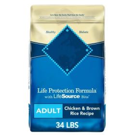 Life Protection Formula Chicken and Brown Rice Dry Dog Food for Adult Dogs; Whole Grain