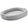 VEVOR Human Dog Bed, 72" x48"x10" Human Dog Bed for Adult, Human Size Dog Bed with Washable Faux Rabbit Fur Cover, Egg Orthopedic Foam, Storage Pocket