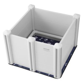 VEVOR Dog Whelping Box, 28.3 x 28.3 x 18.1in Whelping Box for Dogs and Puppies, Whelping Pen for Puppies