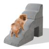 5 Step Pet Stairs for Dog,Cat Grey