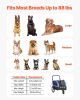 VEVOR Dog Bike Trailer, Supports up to 88 lbs, 2-in-1 Pet Stroller Cart Bicycle Carrier for Small & Large Dogs