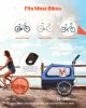 VEVOR Dog Bike Trailer, Supports up to 88 lbs, 2-in-1 Pet Stroller Cart Bicycle Carrier for Small & Large Dogs