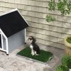 2 Pack Artificial Dog Grass Pad with Tray for Potty Training Dogs, 26" x 16"
