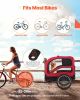 VEVOR Dog Bike Trailer, Supports up to 100 lbs, Pet Cart Bicycle Carrier for Small & Large Dogs, Easy Folding Frame with Quick Release Wheel
