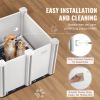 VEVOR Dog Whelping Box, 28.3 x 28.3 x 18.1in Whelping Box for Dogs and Puppies, Whelping Pen for Puppies