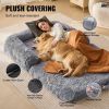 VEVOR Human Dog Bed, 72" x48"x10" Giant Human Dog Bed for Adults and Pets, Human Size Dog Bed with Washable PV Velvet Cover, Egg Orthopedic Foam