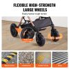Pet Stroller, 4 Wheels Dog Stroller Rotate with Brakes, 66 lbs Weight Capacity, Puppy Stroller with Detachable Carrier, Storage Basket and Pet Pad