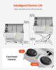 VEVOR Electric Lift Dog Washing Station, 50 inch Professional Stainless Steel Pet Grooming Tub w/ PE Water Filter Board