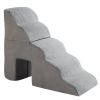 5 Step Pet Stairs for Dog,Cat Grey