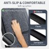Dog Ramp for Car, 63" Long & 17" Wide Folding Portable Pet Stair Ramp with Non-Slip Rug Surface