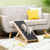 Folding Dog Ramp with Adjustable Height for Varying Surfaces, Pet Ramp for Small Dogs with Anti-Slip Surface, Puppy Ramp
