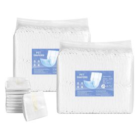 VEVOR Disposable Male Dog Diapers, Super Absorbent Male Dog Wraps, 360 Â° Leak-Proof Belly Bands with Wetness Indicator for Doggies in Heat, Training