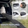 Dog Ramp for Car, 71" Long & 20" Wide Folding Portable Pet Stair Ramp with Non-Slip Rug Surface